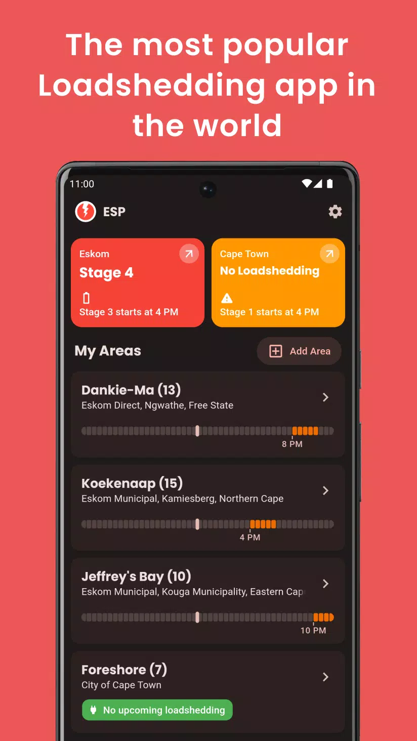 ESP "EskomSePush" Loadshedding スクリーンショット 0
