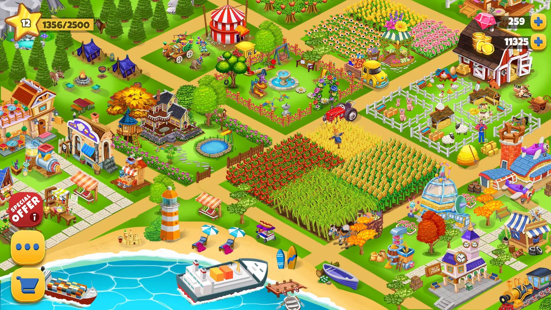 Farm Day фермер: Offline игры Скриншот 0