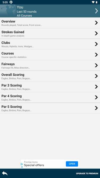 Golf Pad: Golf GPS & Scorecard Capture d'écran 1