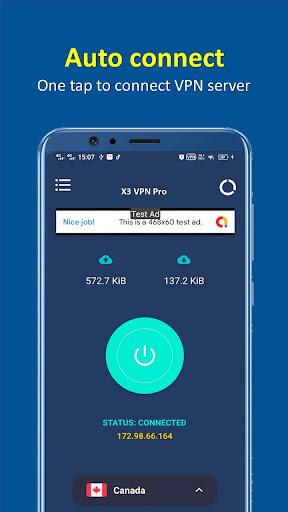 X3 VPN Pro - Fast , Secure & Unlimited VPN スクリーンショット 1