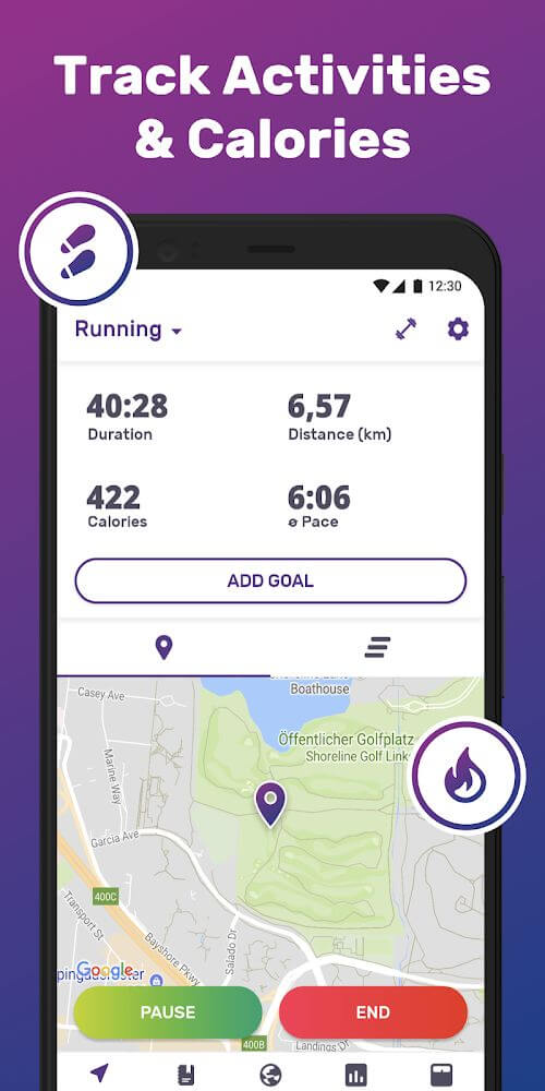 Corrida e Caminhada - FITAPP Captura de tela 1