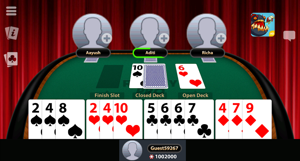 Play Indian Rummy: 13 Cards & Pool Rummy Online स्क्रीनशॉट 2