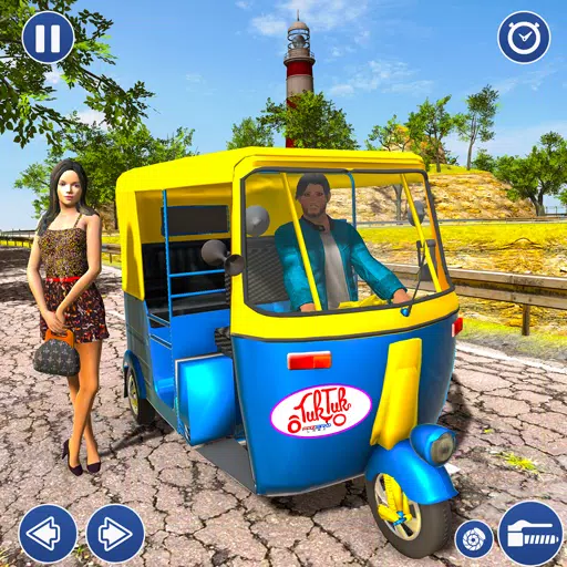 City Taxi Auto Rickshaw Game 스크린샷 0