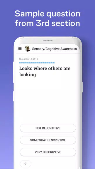Autism Evaluation Checklist應用截圖第2張