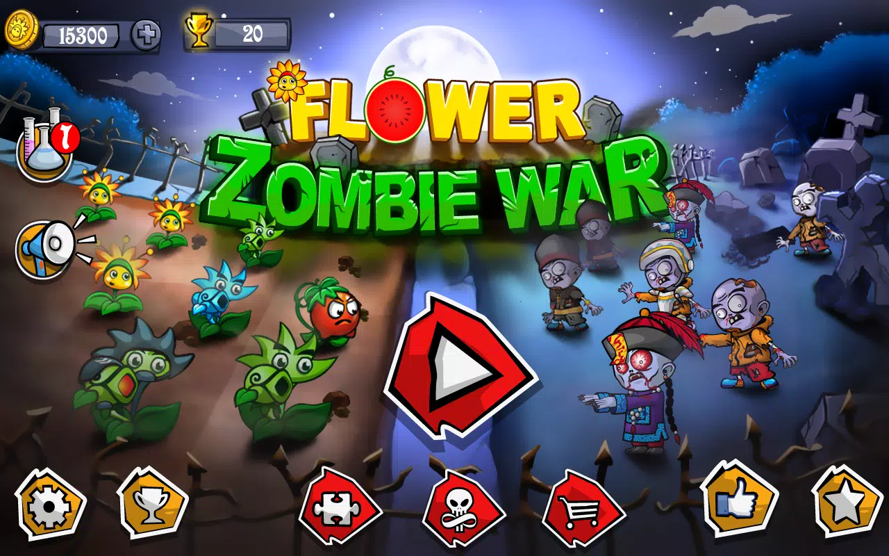 Flower Zombie War應用截圖第0張