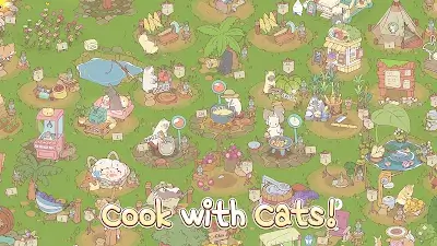Cats & Soup - Cute Cat Game 스크린샷 1