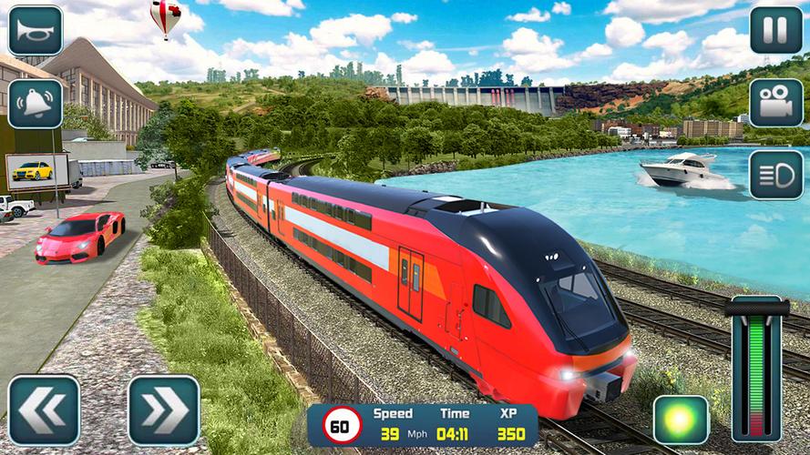 Euro Train Driver Train Games Screenshot 2