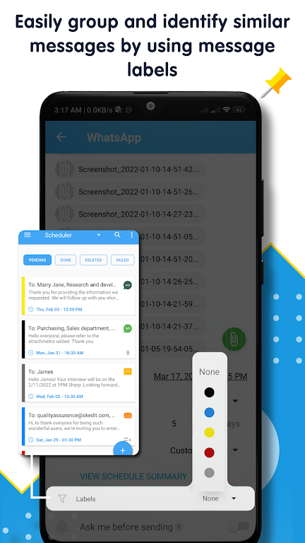 SKEDit: Auto Message Scheduler スクリーンショット 2