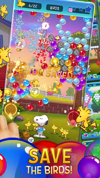 Bubble Shooter - Snoopy POP! Captura de tela 1