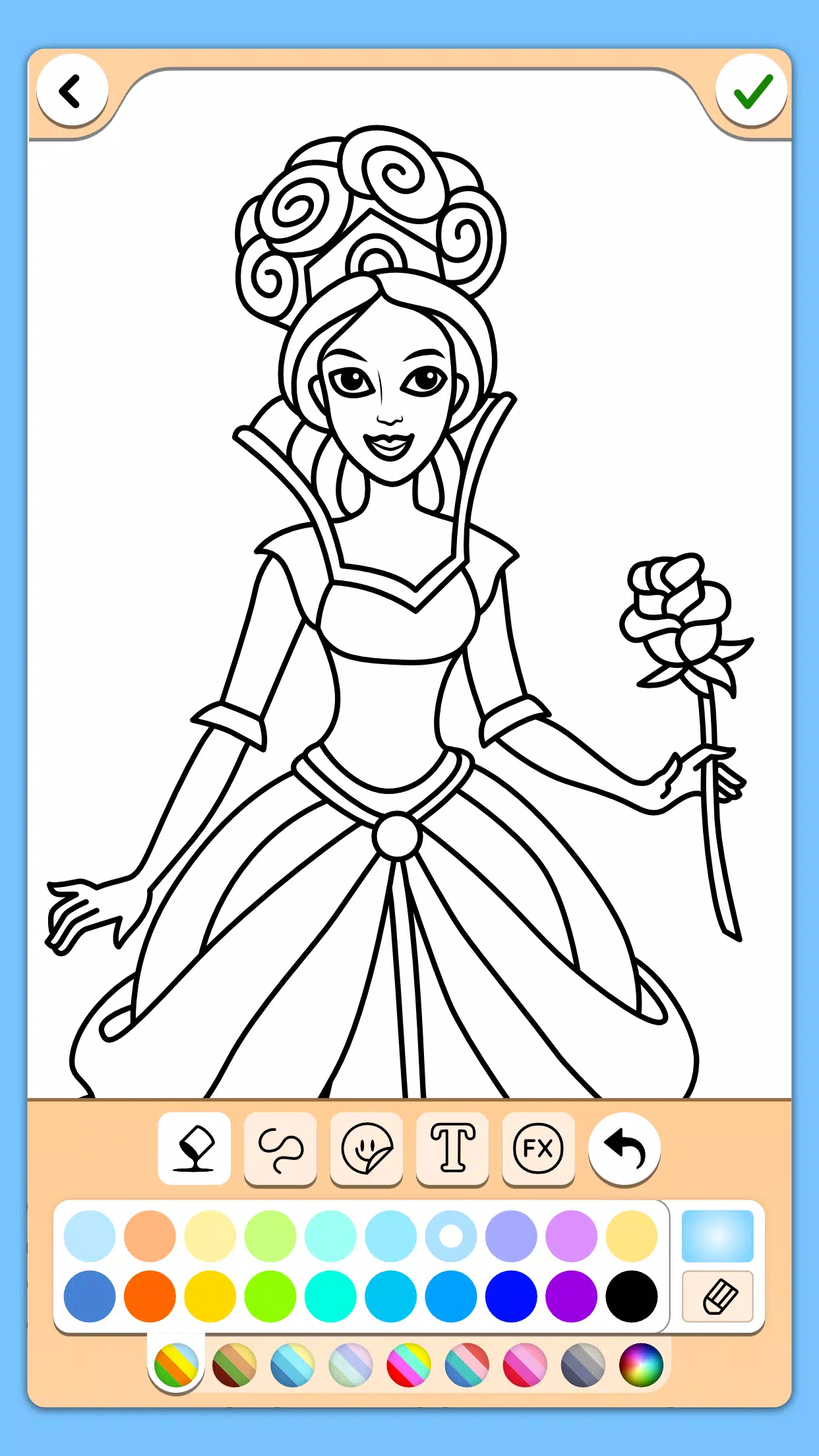 Princess Coloring Game Screenshot 2