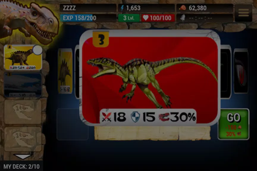 Dinosaur Online Card Wars स्क्रीनशॉट 2