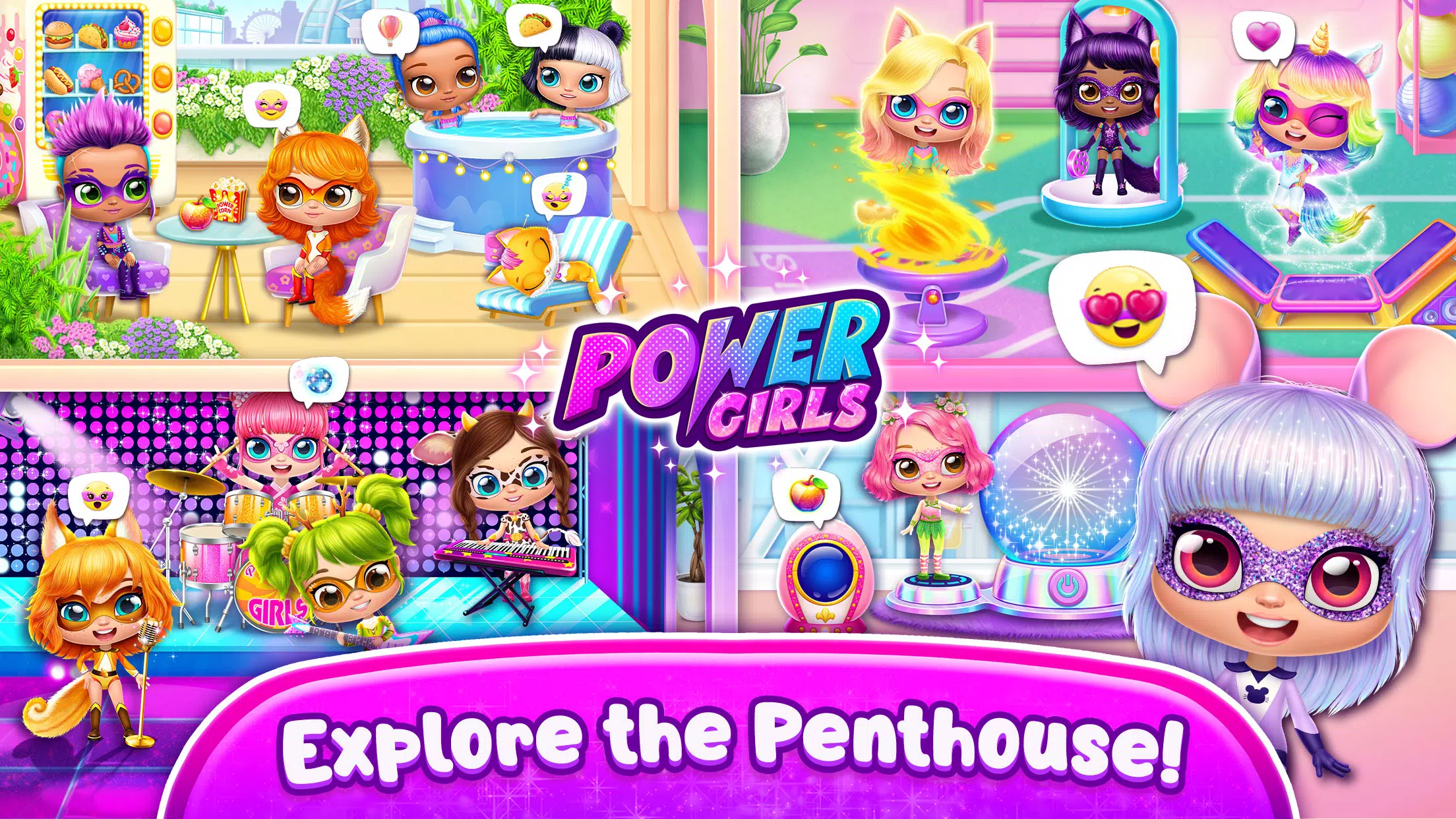 Power Girls - Fantastic Heroes Captura de tela 2