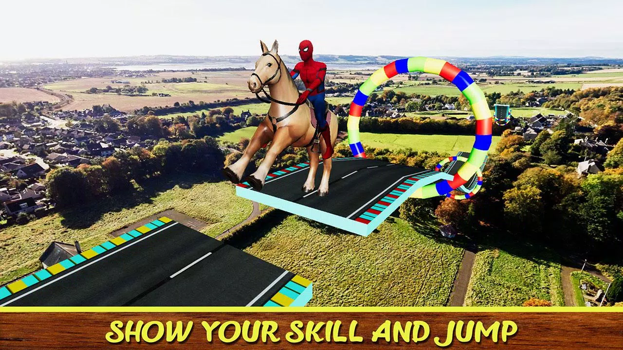 Diligent SuperHeroes Horse Riding 3d 스크린샷 0