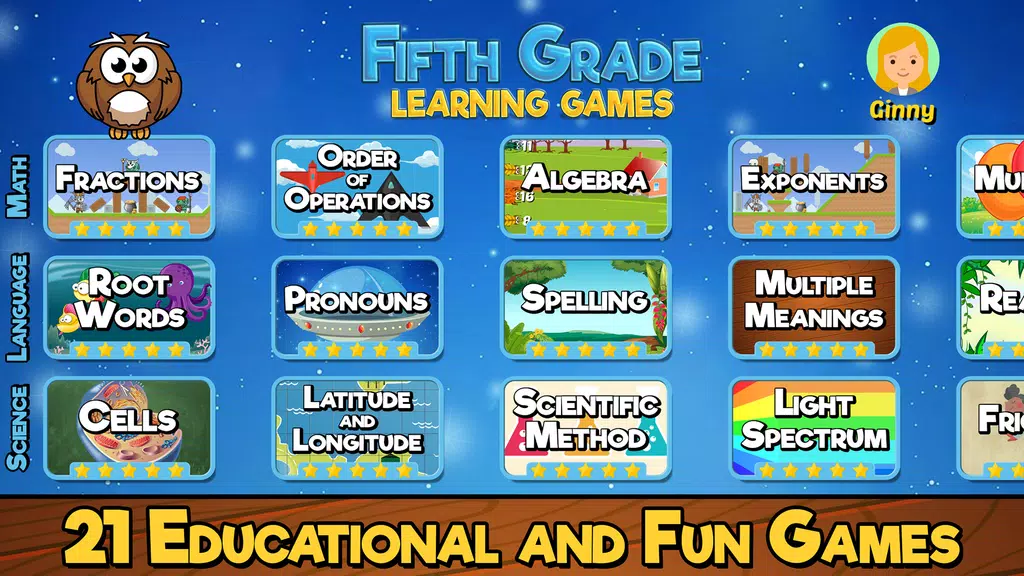 Fifth Grade Learning Games Screenshot 2