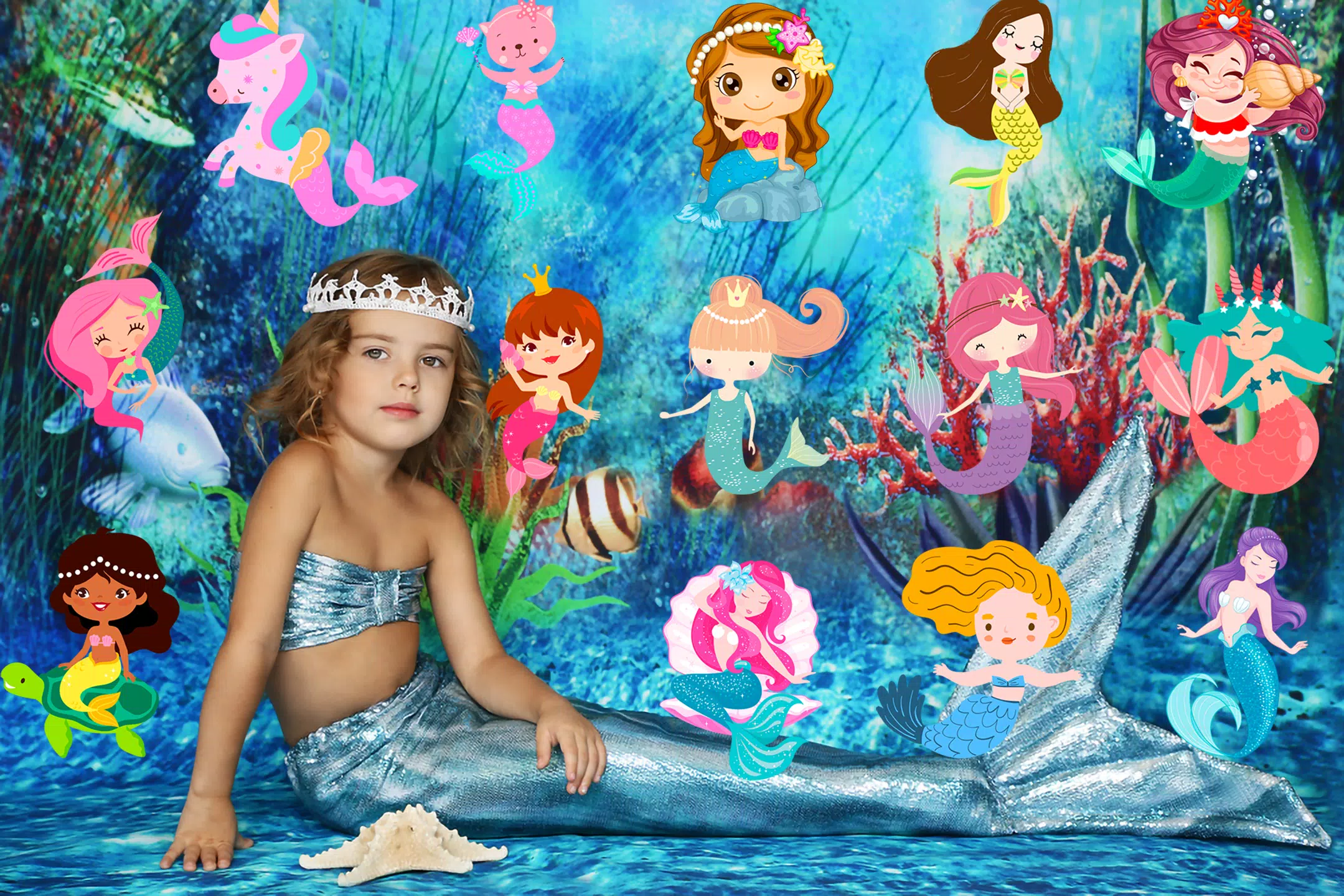 Mermaid Magic Photo Editor スクリーンショット 1