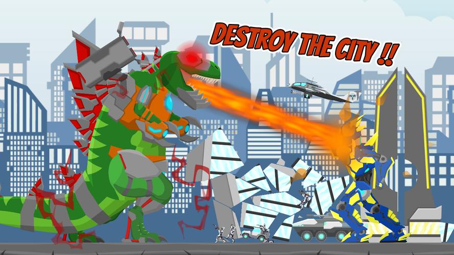 Cyborg Titan Rex: City Rampage Скриншот 1