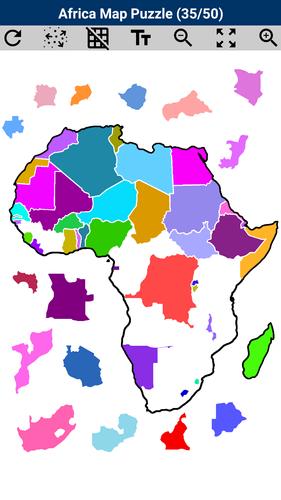 Africa Map Puzzle Capture d'écran 2