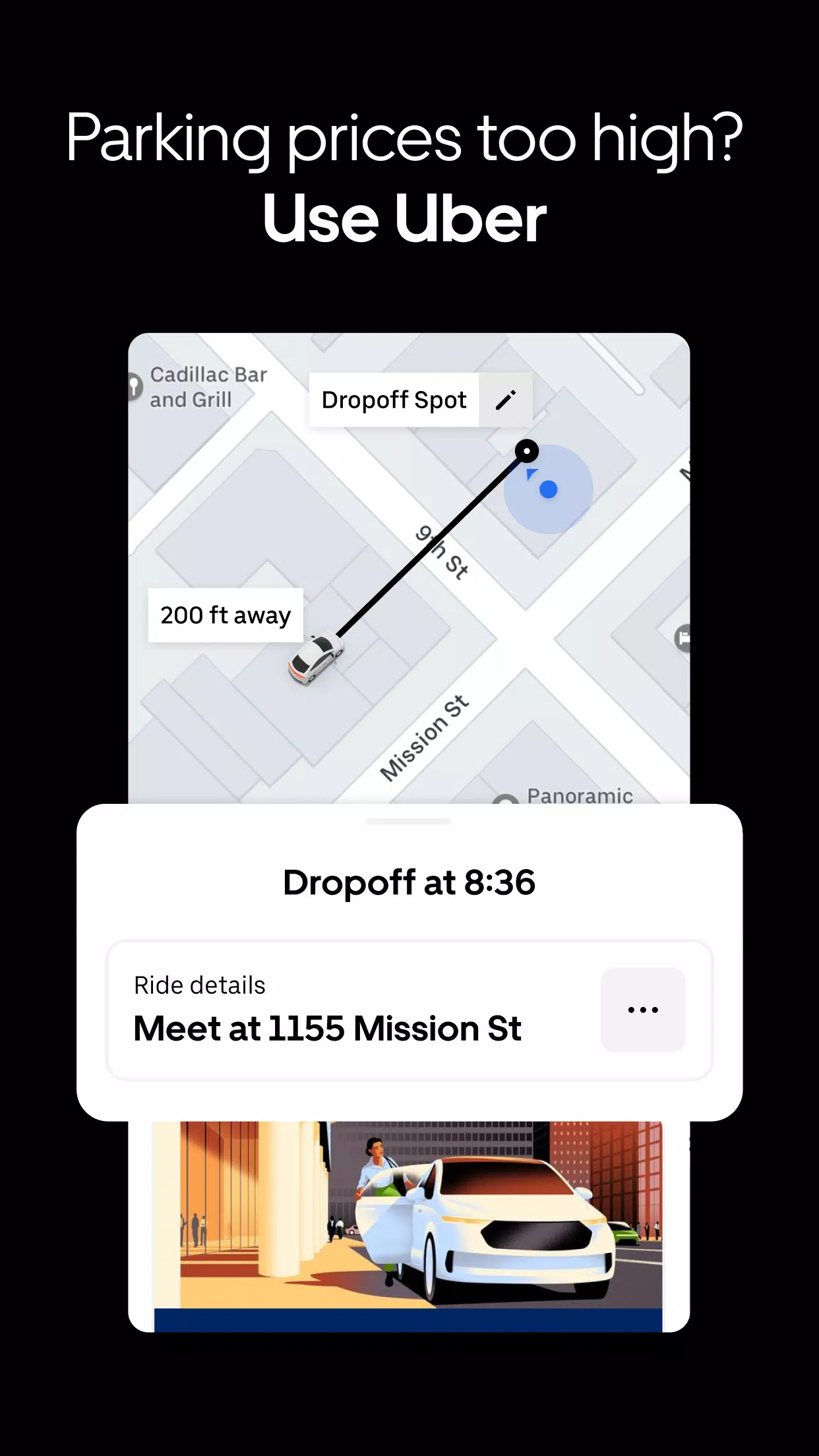 Uber: Peça viagem de carro Captura de tela 2