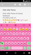 Pink Jelly Emoji Keyboard Skin Screenshot 1