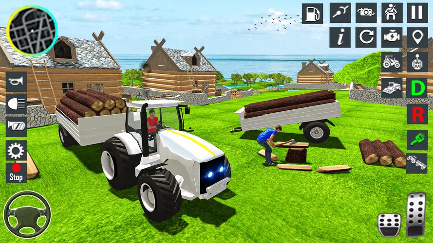 Tractor Driving Tractor Game スクリーンショット 3