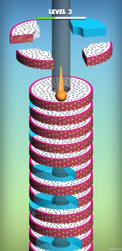 Stack Ball Fruit Crush Captura de pantalla 2