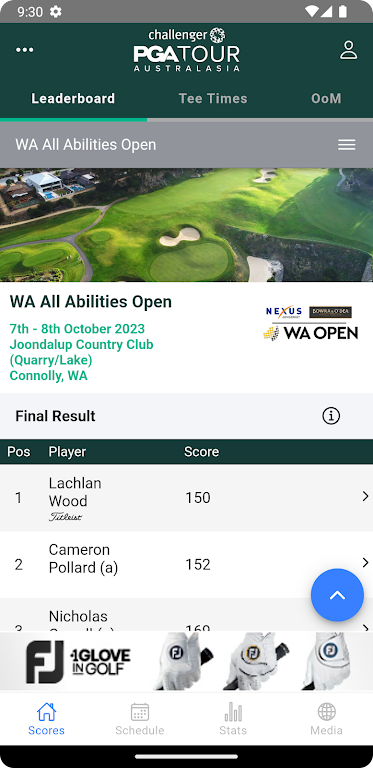 PGA Tour of Australasia Скриншот 0