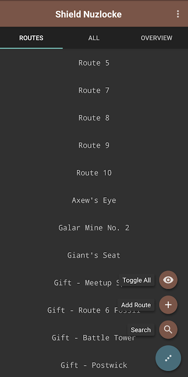 Route Chart - Nuzlocke Tracker - No Ads Captura de pantalla 1