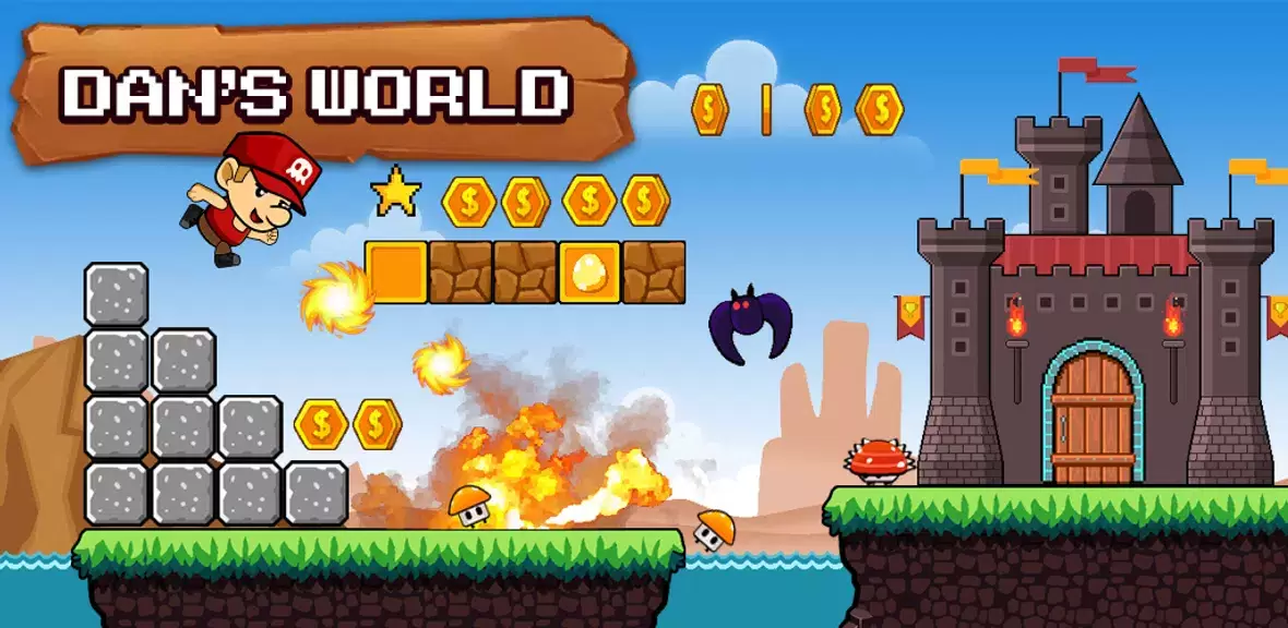 Super Dan’s World - Run Game Captura de pantalla 0