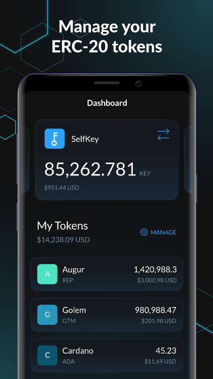 SelfKey Wallet Captura de pantalla 1