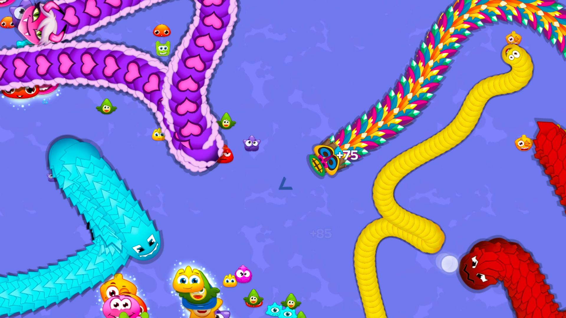 Worm Hunt - Snake game iO zone スクリーンショット 1