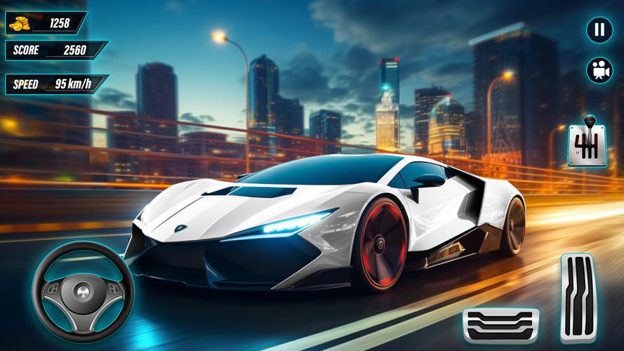 高速道路 車 レーシング 車 ゲーム スクリーンショット 1