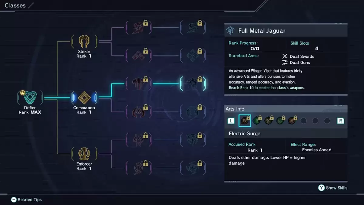 Xenoblade Chronicles xのフルメタルジャガークラスオプション