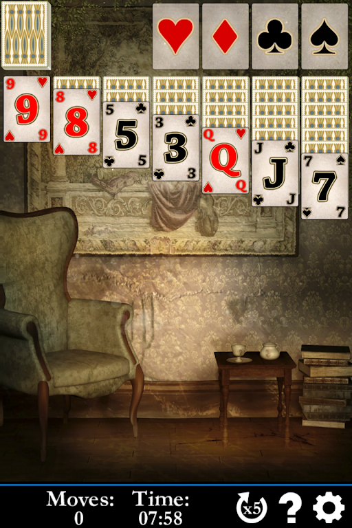 Tripeaks Solitaire - Wizards Captura de tela 2