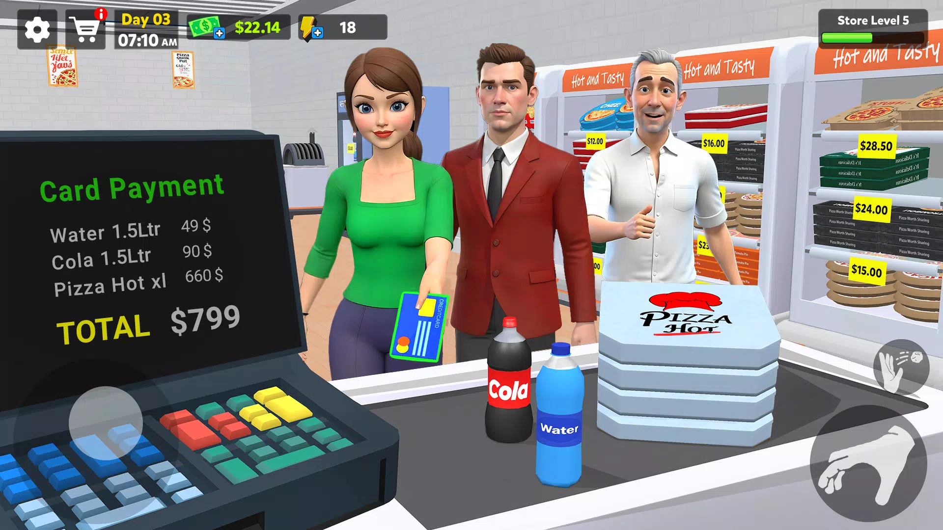 Pizza Shop Simulator 3D Capture d'écran 2