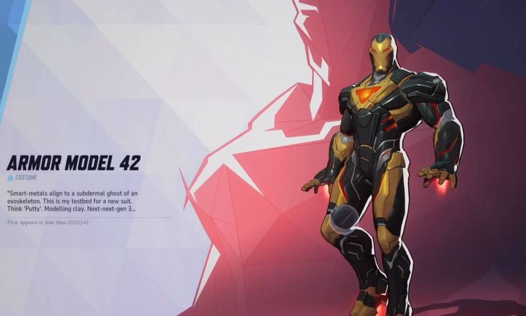 Iron Man in his Armor Model 42 skin