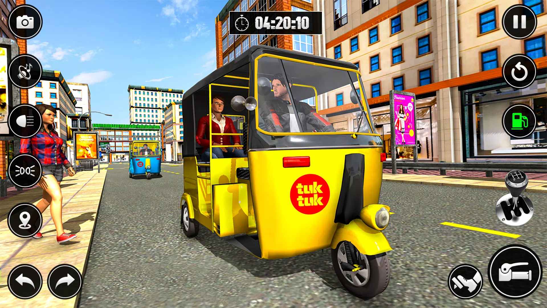 City Taxi Auto Rickshaw Game 스크린샷 1