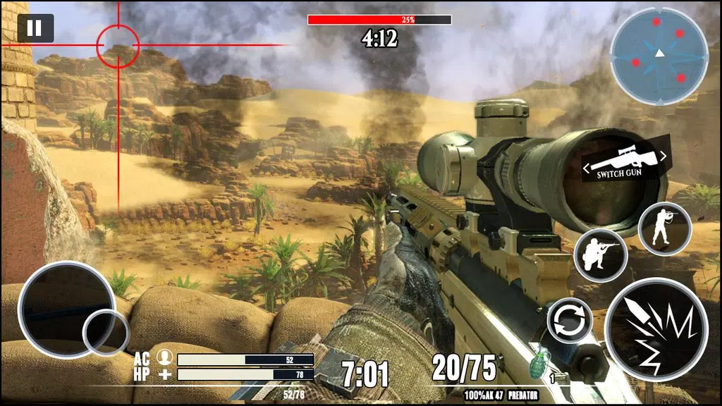 Desert Sniper 3D: Battleground स्क्रीनशॉट 1