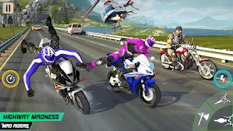 Crazy Moto: Bike Shooting Game Capture d'écran 3