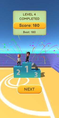 Jump Up 3D: Jogo de basquete Captura de tela 1