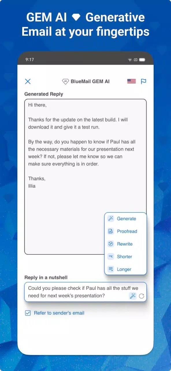 Email Blue Mail - Calendar應用截圖第3張