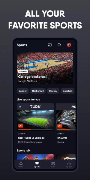 Fubo: Watch Live TV & Sports Capture d'écran 1