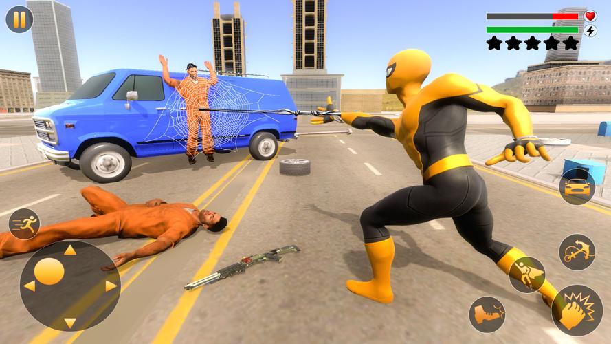Flying Hero Crime City Battle Captura de pantalla 2