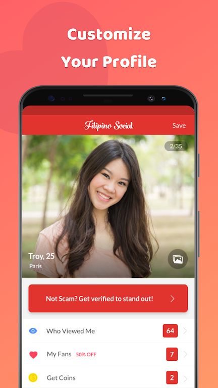 Filipino Social: Dating & Chat स्क्रीनशॉट 1