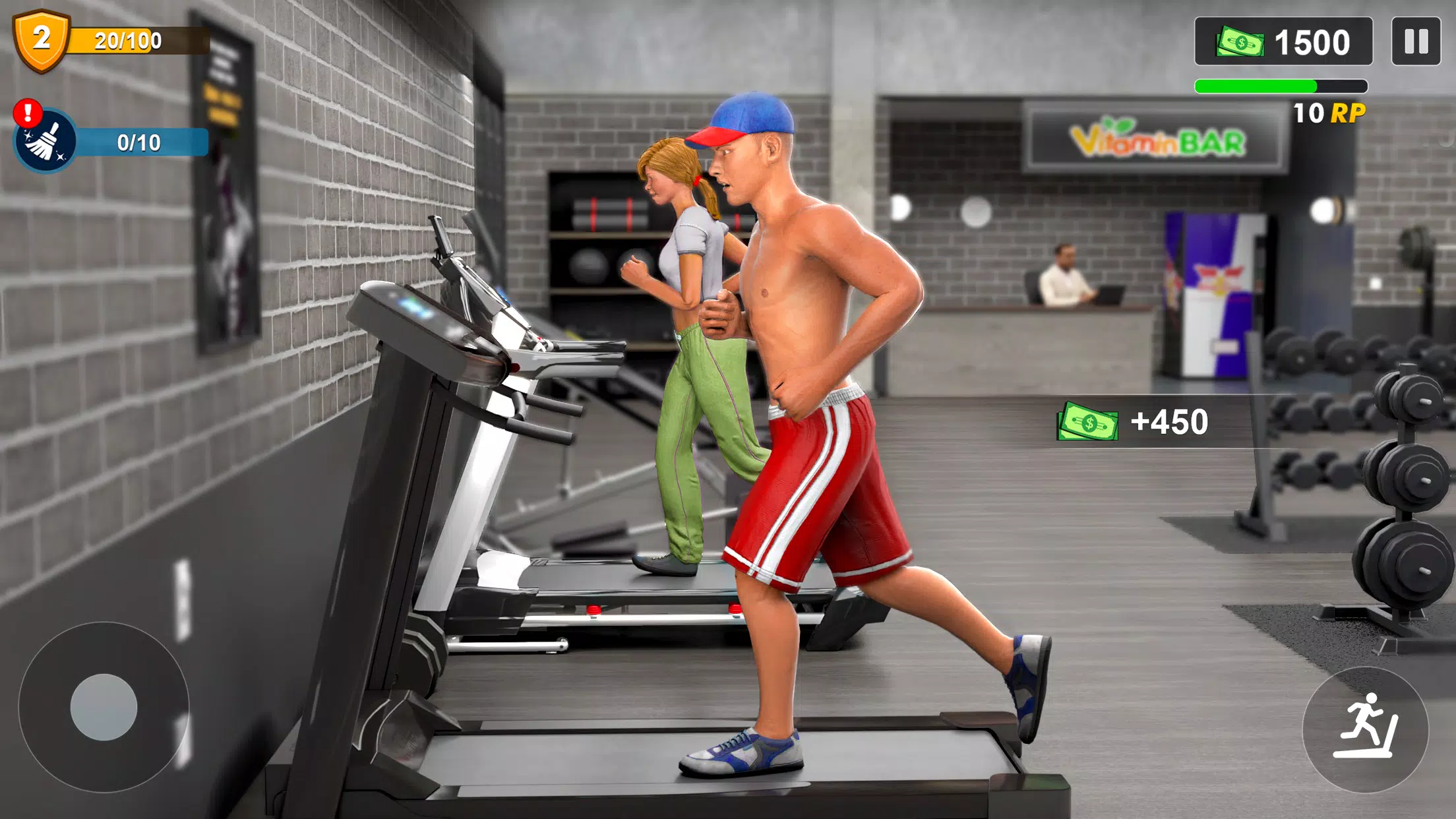 Workout Gym Simulator Game 24 스크린샷 2