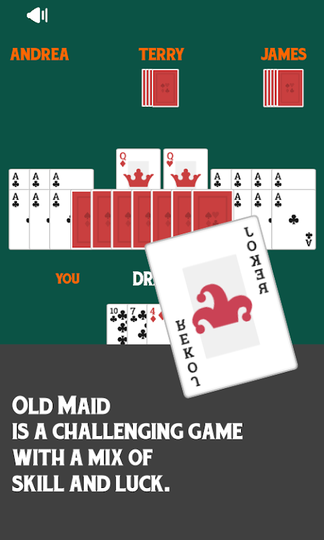 Old Maid Free Card Game 스크린샷 0