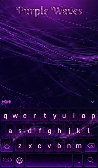 Purple Waves Wallpaper Скриншот 1