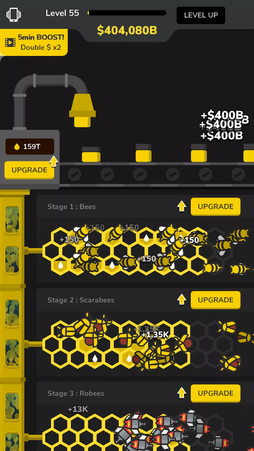 Idle Bee Factory Tycoon Скриншот 2