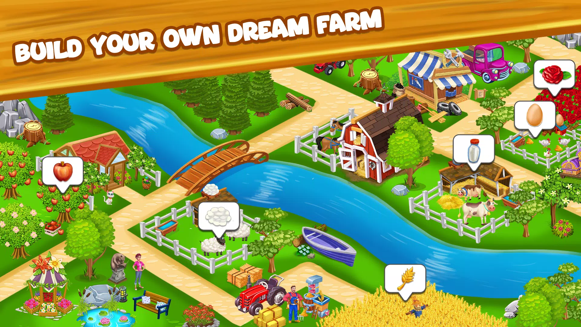 Farm Day фермер: Offline игры Скриншот 1