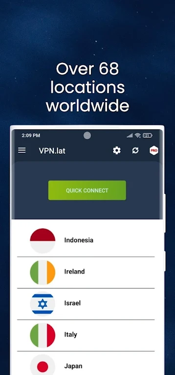 VPN lat : Unlimited Proxy 스크린샷 2