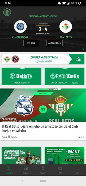 Real Betis Balompié Screenshot 2